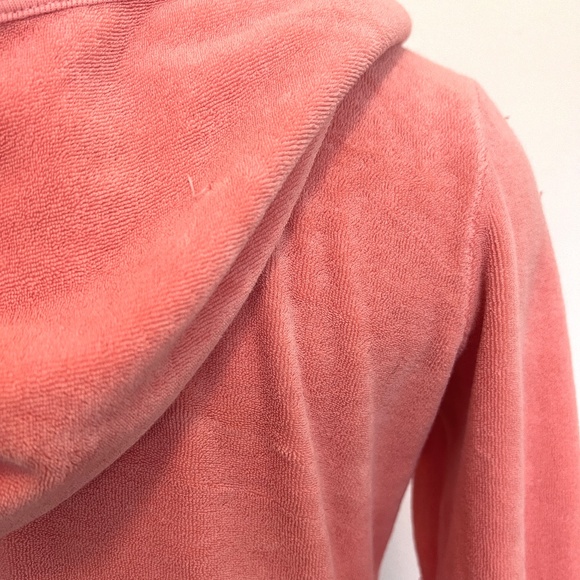 Retro Juicy Couture Terry Hoodie - Tangerine - Size Medium - Picture 10 of 11